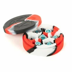 Other Silicone Round Dice Case - Red/Black/White