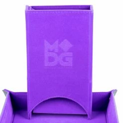 Other Metallic Dice Games Purple Velvet Fold Up Dice Tower