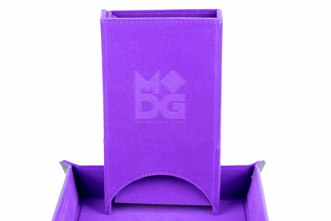 Other Metallic Dice Games Purple Velvet Fold Up Dice Tower
