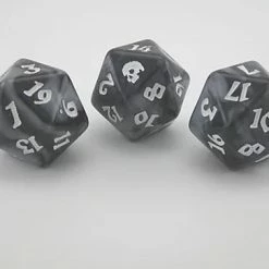 Other Black Oak Workshop Black Death Swirling Doom Single D20 Dice