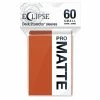 Common Ground Games Ultra Pro Eclipse 60ct Small Size Matte Sleeves Pumpkin Orange (15643) Trading Card Games