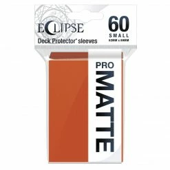 Common Ground Games Ultra Pro Eclipse 60ct Small Size Matte Sleeves Pumpkin Orange (15643) Trading Card Games