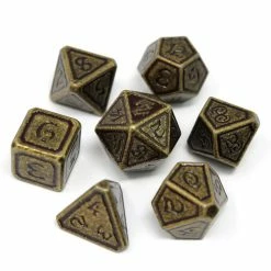 Other Die Hard Dice Storm Forged Metal Unearthed Bloodline 7ct Polyhedral Set