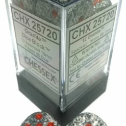 Other Chessex 16mm Speckled Granite 12ct D6 Set (25720) Dice