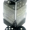 Other Dice Chessex 16mm Opaque Black/White 12ct D6 Set (25608)