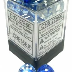 Other Chessex 12mm Nebula Dark Blue/White 36ct D6 Set (27866)