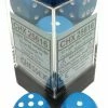 Other Chessex 16mm Opaque Light Blue/White 12ct D6 Set (25616) Dice