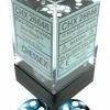 Other Chessex 16mm Gemini Black Shell/White 12ct D6 Set (26646)