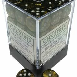 Other Chessex 12mm Leaf Black Gold/Silver 36ct D6 Set (27818) Dice