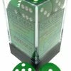 Other Chessex 16mm Opaque Green/White 12ct D6 Set (25605) Dice