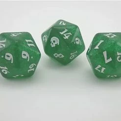 Other Black Oak Workshop Black Death Virulent Veridian Single D20