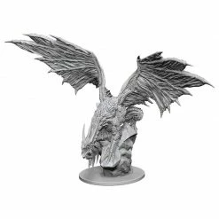 Other Wizkids D&D/Pathfinder Miniatures Pathfinder Deep Cuts Unpainted Miniatures: Silver Dragon