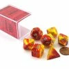 Other Chessex Gemini Red-Yellow/Silver 7ct Polyhedral Set (26450)