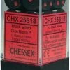 Other Chessex 16mm Opaque Black/Red 12ct D6 Set (25618)