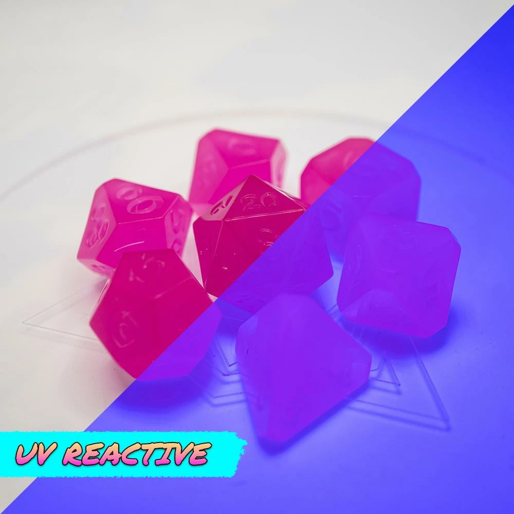 Common Ground Games Dice Hard Dice 7ct Polyhedral Project Dice Set AfterDark Avalore Radio Star