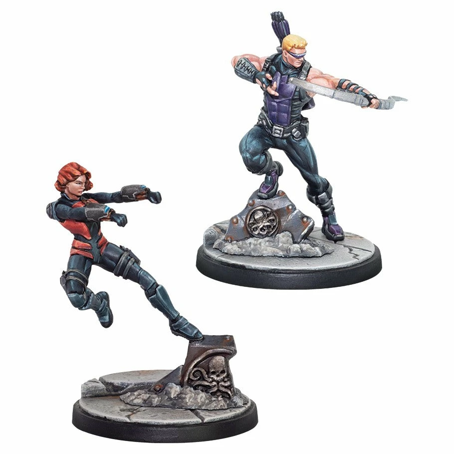 Other Miniatures Marvel Crisis Protocol - Hawkeye And Black Widow