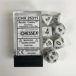 Other Chessex Speckled Arctic Camo 7ct Polyhedral Set (25311) Dice
