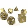 Other Easy Roller Metal Dice Of Ancient Dragons Bronze/White 7ct Polyhedral Set