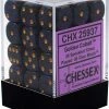 Other Chessex 12mm Speckled Golden Cobalt 36ct D6 Set (25937) Dice
