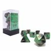 Other Dice Chessex Gemini Black-Green/Gold 7ct Polyhedral Set (26439)