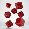 Other Q-Workshop Celtic 3D Revised Red/Black 7ct Polyhedral Set Dice