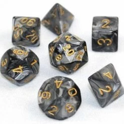 Other Chessex Lustrous Black/Gold 7ct Polyhedral Set (27498)
