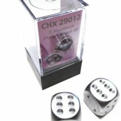 Other Chessex 16mm Aluminum Plated 2ct D6 Set (29012) Dice