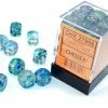 Common Ground Games Chessex 12mm Nebula Oceanic/Gold Luminary 36ct D6 Set (27956)