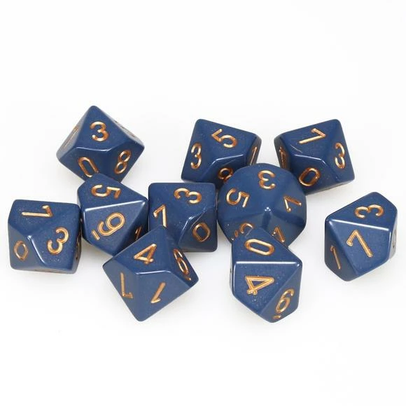 Other Chessex Dusty Blue/Copper 10ct D10 Set (25226)