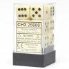 Other Dice Chessex 16mm Opaque Ivory/Black 12ct D6 Set (25600)