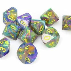Other Dice Chessex Festive Rio/Yellow 10ct D10 Set (27249)