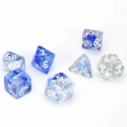 Other Chessex Nebula Dark Blue/White 7ct Polyhedral Set (27466)