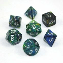 Other Chessex Festive Green/Silver 7ct Polyhedral Set
