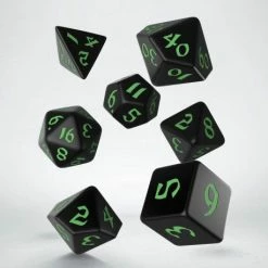 Other Q-Workshop Classic Runic Black/Green 7ct Polyhedral Set