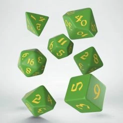 Other Q-Workshop Classic Runic Green/Yellow 7ct Polyhedral Set
