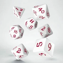 Other Q-Workshop Classic Runic White/Red 7ct Polyhedral Set