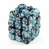 Other Chessex 12mm Gemini Black Shell/White 36ct D6 Set (26846) Dice