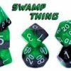 Other Halfsies Dice: Swamp Thing 7ct Polyhedral Set