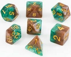 Other Halfsies Dice: Treant 7ct Polyhedral Set