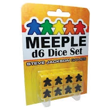 Other Meeple D6 Dice Set Yellow
