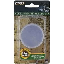 Other WizKids Deep Cuts Unpainted Miniatures: 50mm Round Base (10) Clear
