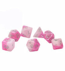 Other Halfsies Dice: Pretty In Pink 7ct Polyhedral Set
