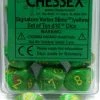 Other Chessex Vortex Slime/Yellow 10ct D10 Set (27315)