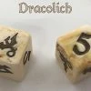 Other Black Oak Workshop Dragon Dracolich Beige/Brown Single D6 Dice