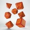 Other Q-Workshop Dragon Slayer Red/Orange 7ct Polyhedral Set