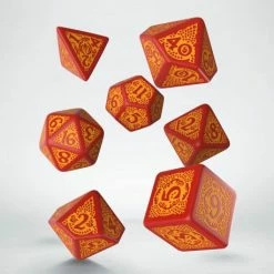 Other Q-Workshop Dragon Slayer Red/Orange 7ct Polyhedral Set