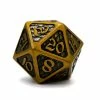 Common Ground Games Die Hard Dice Metal Drakona Eldric Electrum Single D20