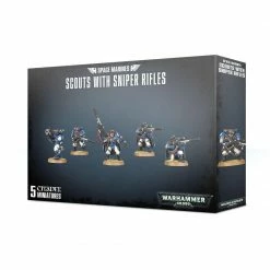 Other Miniatures Warhammer 40,000 Space Marines Scouts With Sniper Rifles