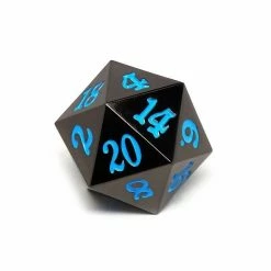 Other Easy Roller Powder Blue Gunmetal Single 35mm D20 Dice