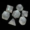Other Die Hard Dice Glacial Moonstone W/ Silver 7ct Polyhedral Set